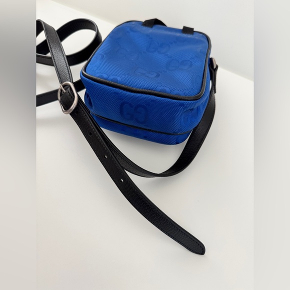 Gucci Men’s Blue Off The Grid Mini Monogram Crossbody Bag - Picture 6 of 13